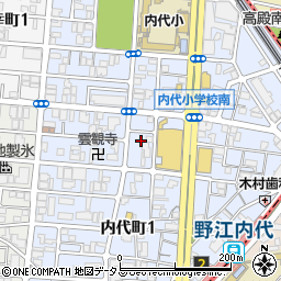 大阪府大阪市都島区内代町2丁目3周辺の地図