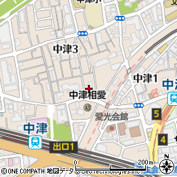 西田工業株式会社　大阪本店周辺の地図