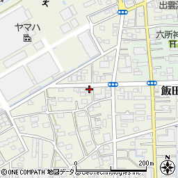 静岡県浜松市中央区飯田町104周辺の地図