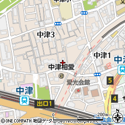 西田工業株式会社大阪本店　建築事業本部周辺の地図