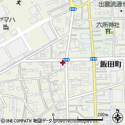 静岡県浜松市中央区飯田町134周辺の地図