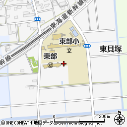 静岡県磐田市東貝塚208周辺の地図