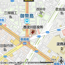 大阪市西淀川区役所周辺の地図