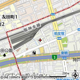 神戸住宅管理周辺の地図