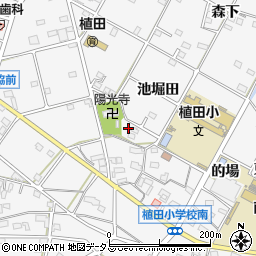 愛知県豊橋市植田町池下67周辺の地図