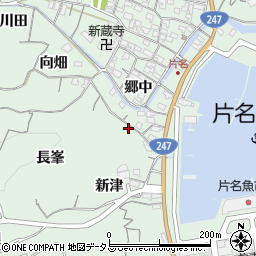 愛知県南知多町（知多郡）片名（長峯）周辺の地図