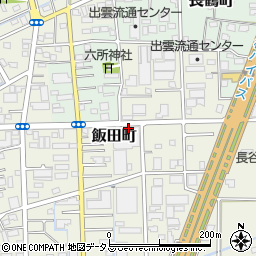 静岡県浜松市中央区飯田町201周辺の地図