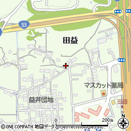 岡山県岡山市北区田益1210-8周辺の地図