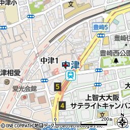 セブンイレブン地下鉄中津駅前店周辺の地図