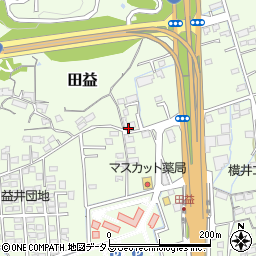 岡山県岡山市北区田益1337周辺の地図