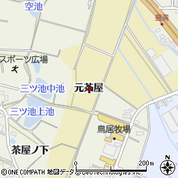 愛知県豊橋市三弥町元茶屋周辺の地図