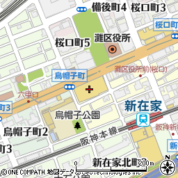 神戸六甲ボウル周辺の地図