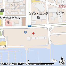 兵庫県西宮市西宮浜周辺の地図