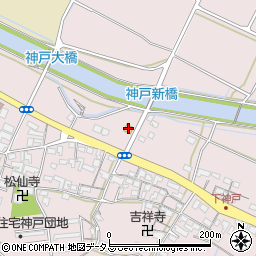 ローソン津神戸店周辺の地図