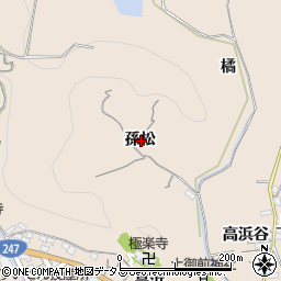 愛知県知多郡南知多町豊浜孫松周辺の地図