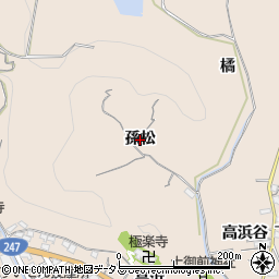 愛知県南知多町（知多郡）豊浜（孫松）周辺の地図