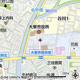 太平ビルサービス大阪株式会社　大東営業所周辺の地図