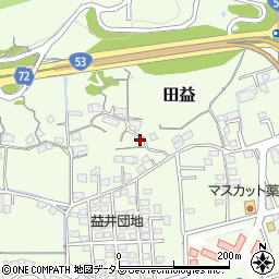 岡山県岡山市北区田益1193周辺の地図