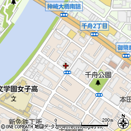 デイリーヤマザキ千舟２丁目店周辺の地図