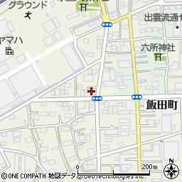 静岡県浜松市中央区飯田町140周辺の地図