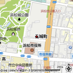 静岡県浜松市中央区元城町周辺の地図