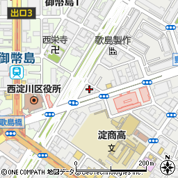 餃子の王将 歌島橋店周辺の地図