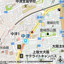 大阪府大阪市北区豊崎5丁目7周辺の地図