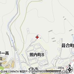 兵庫県神戸市中央区葺合町滝寺山周辺の地図
