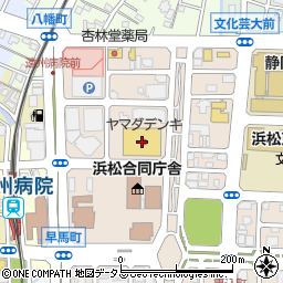 ヤマダデンキテックランド浜松中央店周辺の地図