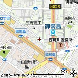 昂塾御幣島教室周辺の地図