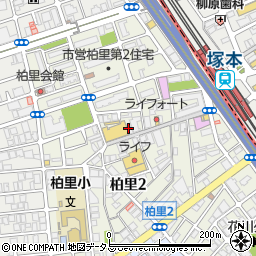 大阪府大阪市西淀川区柏里周辺の地図