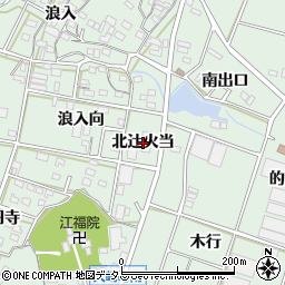 愛知県豊橋市大崎町（北辻火当）周辺の地図