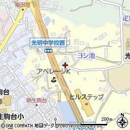 奈良県生駒市小明町125周辺の地図