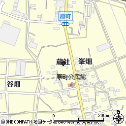 愛知県豊橋市原町蔵社周辺の地図
