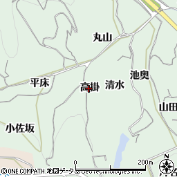 愛知県知多郡南知多町片名高掛周辺の地図