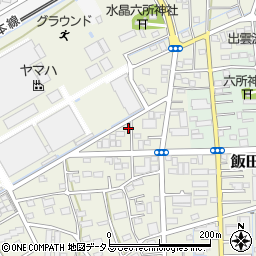静岡県浜松市中央区飯田町100周辺の地図