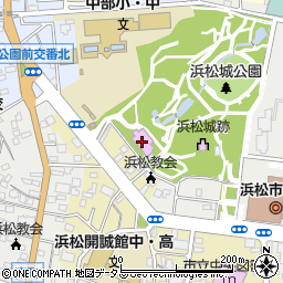 浜松市美術館周辺の地図