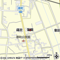 愛知県豊橋市原町峯畑周辺の地図