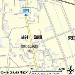 愛知県豊橋市原町（峯畑）周辺の地図