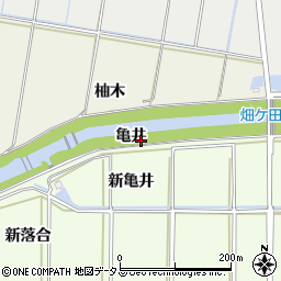 愛知県豊橋市畑ケ田町亀井周辺の地図