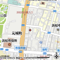静岡県浜松市中央区元城町114周辺の地図