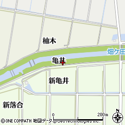 愛知県豊橋市畑ケ田町（亀井）周辺の地図