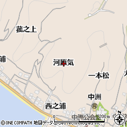 愛知県知多郡南知多町豊浜河原気周辺の地図