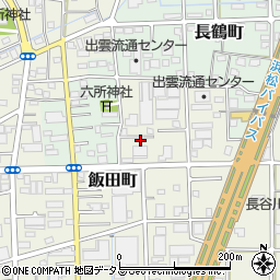 静岡県浜松市中央区飯田町225周辺の地図