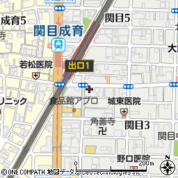 有限会社やさしい手大阪イースト周辺の地図