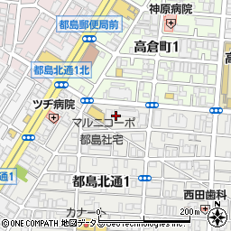 大阪府大阪市都島区都島北通1丁目23周辺の地図