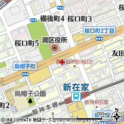 グランディアミ・アモーレ六甲道周辺の地図