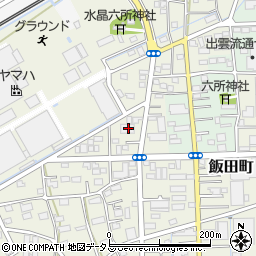 静岡県浜松市中央区飯田町145周辺の地図