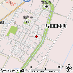 三重県津市片田田中町周辺の地図