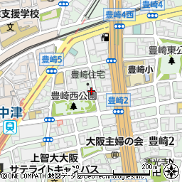 大阪府大阪市北区豊崎5丁目5-41周辺の地図